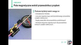 Fizyka - klasa 8 - Pole magnetyczne wokół przewodnika z prądem