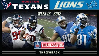 Controversial Thanksgiving Classic! (Texans vs. Lions 2012, Week 12)