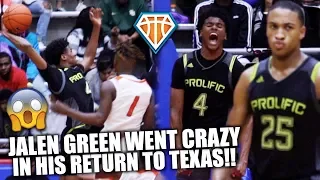 JALEN GREEN BROUGHT THE HOUSE DOWN IN TEXAS!! | Prolific Prep Has That CALI SHOWTIME Effect