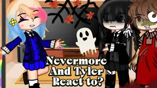 💢Nevermore☕️💦 students💢 + tyler 🔥reacts to? || ⛓️Wednesday🔥☕️ Addams⛓️ part 3💦 special ✨