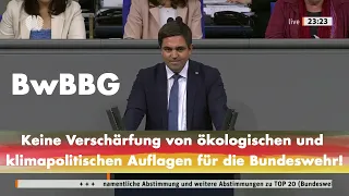 Dr. Malte Kaufmann: Keine Verschärfung ökologischer & klimapolitischer Auflagen für die Bundeswehr!