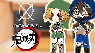 los creepypastas reacionan a los pilares de kimetsu no yaiba/ ⚠️spoilers del manga⚠️