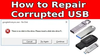 please insert a disk into usb drive no media error fix | how to repair a corrupted flash drive/ USB