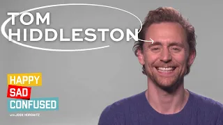 Tom Hiddleston talks LOKI, Broadway, and Tom Hanks I Happy Sad Confused (2021)