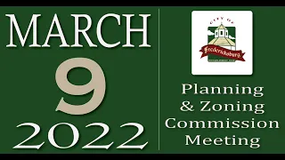 City of Fredericksburg, TX - Planning and Zoning Meeting - Wednesday, March 9, 2022