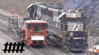 NS Railfanning in Altoona, PA with Maintenance of Way