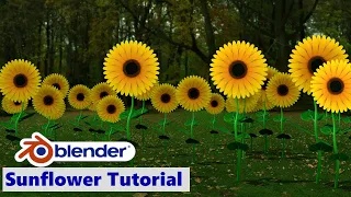 Blender 3.0 - How to make sunflower in blender