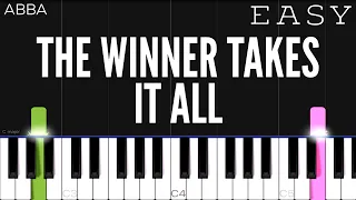 ABBA - The Winner Takes It All | EASY Piano Tutorial