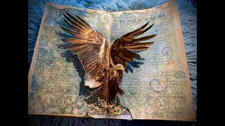 Eagle Soaring Altered Book Art Journal Tutorial
