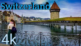 SWITZERLAND 4K • Relaxing Piano Music & Nature Soundscapes • Relaxation film with climbing music,