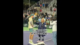 Jannik  Sinner roasts his Dad  in Indian Wells