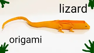 How to make an Origami Lizard by Gifted Hands | Paper Lizard