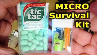 MICRO Tic Tac EDC Key Chain Survival Kit