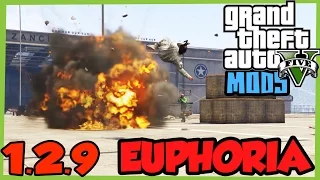 Euphoria Ragdoll Mod RDR/MP3 Test Update 1.2.9 (GTA 5 PC Gameplay)