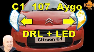 Citroen C1 Front Indicators LED Conversion with Daytime Running Lights