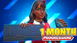 1 MONTH Fortnite Keyboard and Mouse Progression (Controller to KBM) + Tips & Tricks