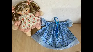 VESTIDO DE BONECA - RÁPIDO FÁCIL EM MINUTOS