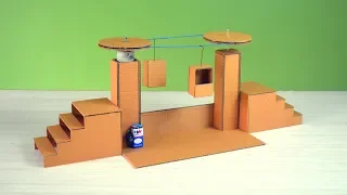 Best science project for students | making a cardboard ropeway model