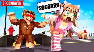 UM MENDIGO TÓXICO TENTOU ME BEIJAR  no BROOKHAVEN!!! - ROBLOX