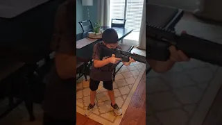 8 Year Old Joshua Demonstrate Immediate Action on his AR-15 (.223/5.56) Rifle : SPORTS