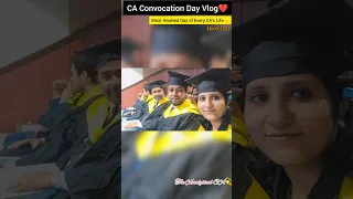 My 🎓Convocation day Vlog|Manekshaw Auditorium 1st CA in Family  | CA Shanu Sharma