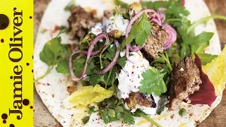 Grilled Lamb Kebabs - Jamie at Home