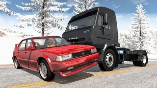 High Speed Traffic Crashes #20 - BeamNG Drive | CrashBoomPunk