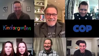 Watch a 'Kindergarten Cop' reunion get completely surprised by Arnold Schwarzenegger