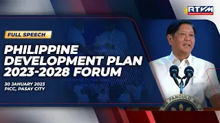 Philippine Development Plan 2023-2028 Forum (Speech) 01/30/2023