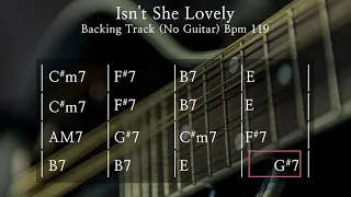 Isn't She Lovely / Backing Track / No Guitar / bpm119