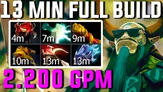 TURBO MODE: 13 MIN FULL BUILD - 2.2K GPM - Meracle - Nature's Prophet - Dota 2