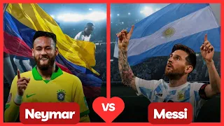 Lionel Messi VS Neymar jr Natural Transformation 2024