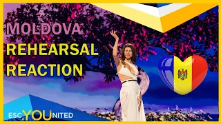 MOLDOVA REACTION: First Rehearsal - Natalia Barbu "In The Middle" - Eurovision 2024