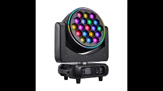 Event Lighting 19x40W RGBW 4-in-1 Pixel Control Moving Head Wash Bee Eye with Zoom for light design.