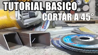 Como cortar a 45 grados con Amoladora