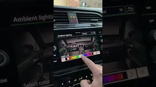 Changing ambient lighting on a VW Tiguan