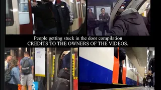 11 minutes and 40 seconds of people getting stuck in the train door compilation