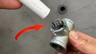 Not many people know this plumber's secret tool! simple idea to make thread without heat