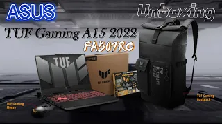 UNBOXING ASUS TUF GAMING A15 2022 - FA507R | Mechanized endurance. Battlefield brilliance.