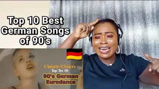 TOP 10 MUSIC: The Best Songs Of 90's German Eurodance (REACTION) | Great Songs, I just kept Dancing🔥