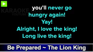 Be Prepared ~ The Lion King Disney Karaoke Version ~ Karaoke 808