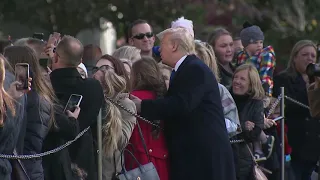 SURPRISE! President Trump Surprises White House Tour Group