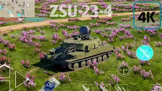 War Thunder Mobile: Using 'ZSU-23-4' Against Enemy Tanks 🤣