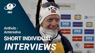 World Cup 23/24 Antholz-Anterselva: Men Short Individual Interviews