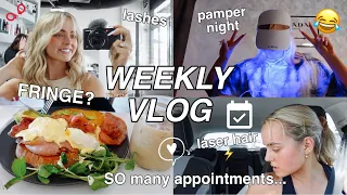WEEKLY VLOG | NEW HAIR ✂️ | NIGHT TIME PAMPERING | LASH LIFT | LASER APPOINTMENT ⚡️| Conagh Kathleen
