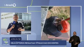 FAB envia dois helicópteros para ajudar no resgate de vítimas das enchentes no Rio Grande do Sul