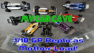 MY CAR CAVE: 1/18 scale GP Replicas Mother Load!!!!