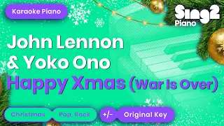 John Lennon & Yoko Ono - Happy Xmas (War Is Over) Karaoke Piano