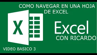 EXCEL CON RICARDO, Como navegar en un área de trabajo de Excel 3.