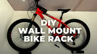 DIY wall mount bike rack